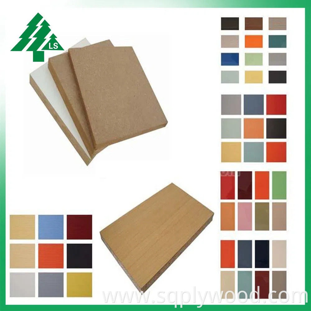 High Gloss 12mm 15mm 18mm White UV Melamine MDF Board for Furniture